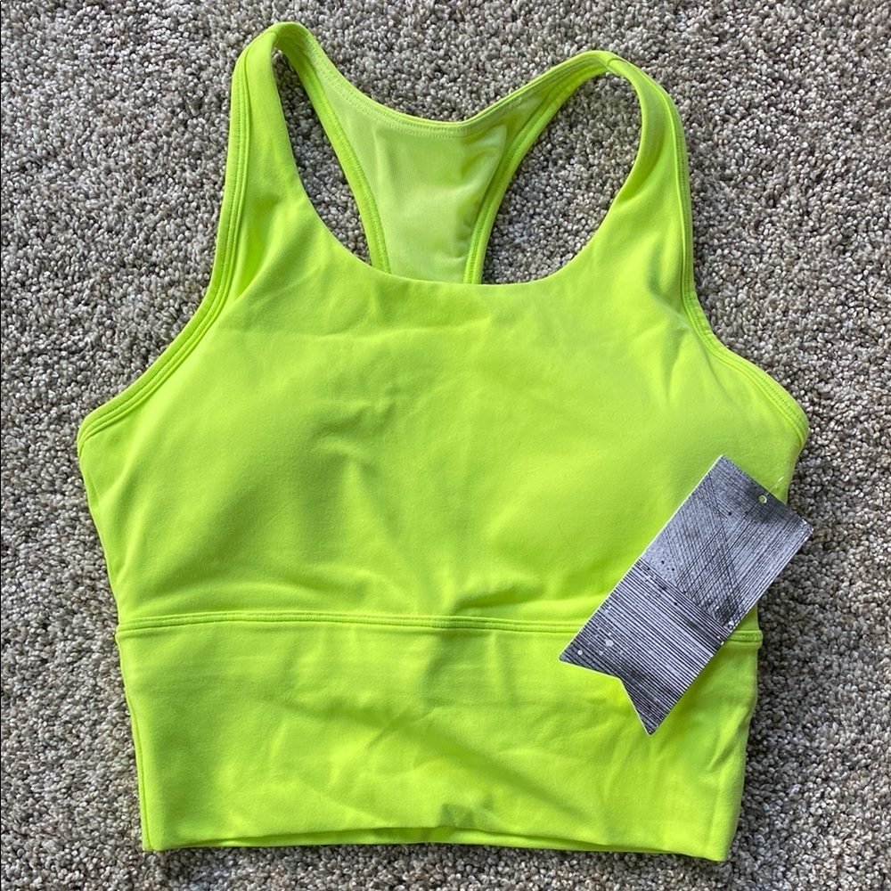 Stori Long Line Bra - limelight